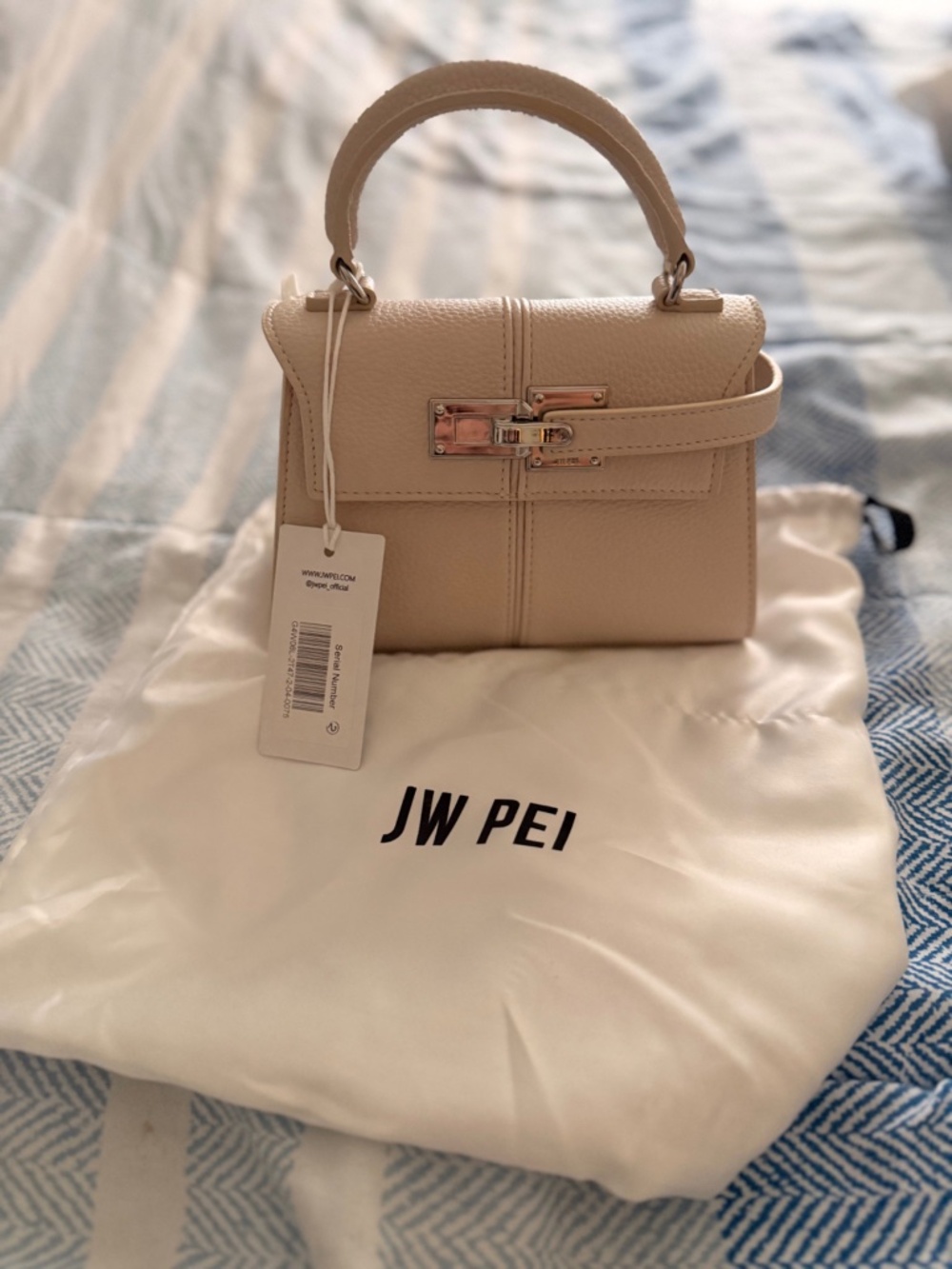 JW PEI Cream / Off-White Top Handle Mini Bag New With Tags + Dust Bag